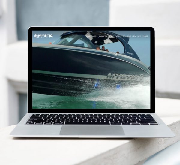 Mystic web mockup